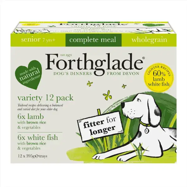 Forthglade Wholegrain Lamb & Fish Brown Rice Comp Senior 12x395g