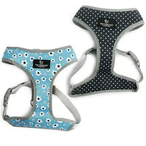 Daisy/Polka Dot Reversible Harness