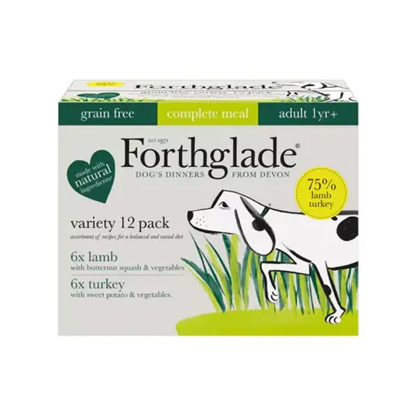Forthglade Complete Adult GF Variety Lamb&Turkey&Veg 12x395g