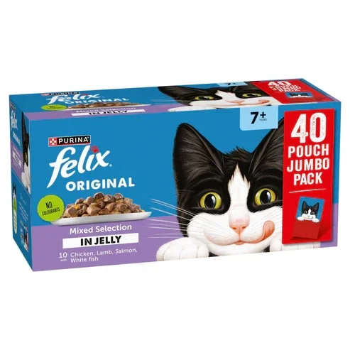 Felix Senior mix in jelly 7+ x40 pack