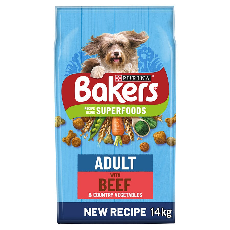 Bakers Adult with Beef 14kg Superfoods