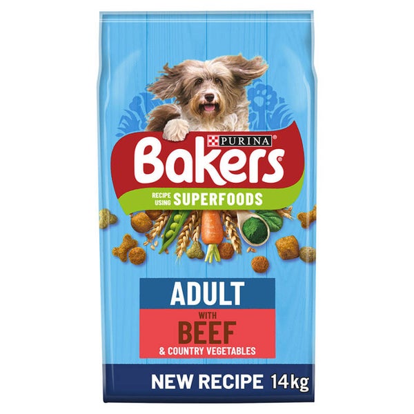 Bakers Adult with Beef 14kg Superfoods
