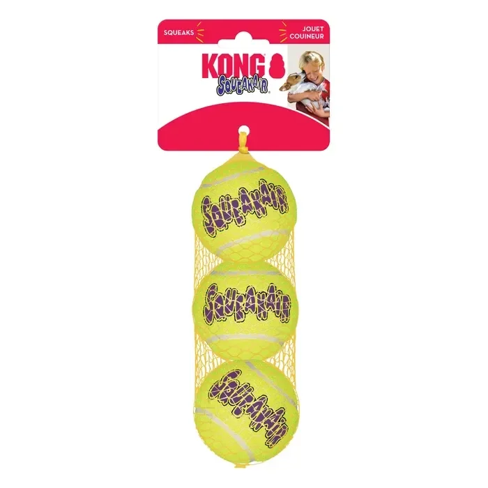 Air Kong Sqeak balls x3 medium dog