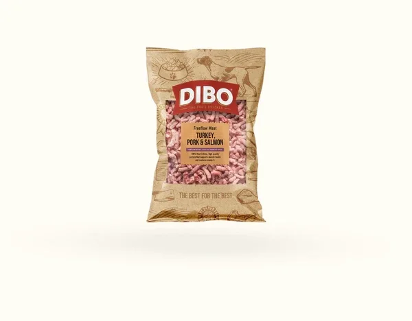 DIBO Free Flow Mince Turkey, Pork and Salmon 1kg