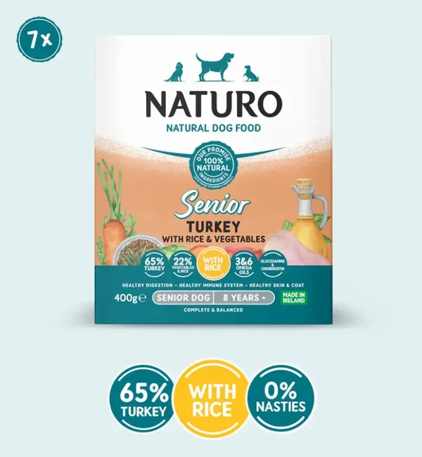 Naturo Senior Turkey & Rice 7 pack of 400g
