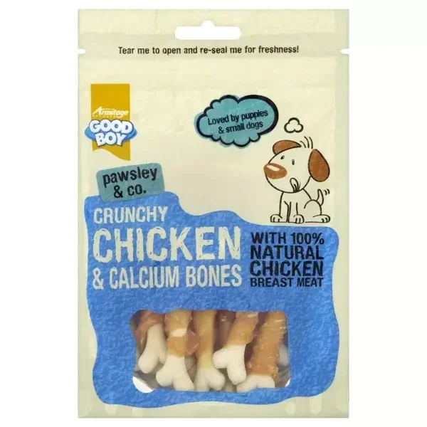 Good Boy Pawsley & Co Chicken & Calcium Bones Dog Treats 100g