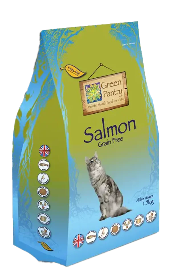 Green Pantry - Salmon Grain Free Dry Complete Cat Food 400g