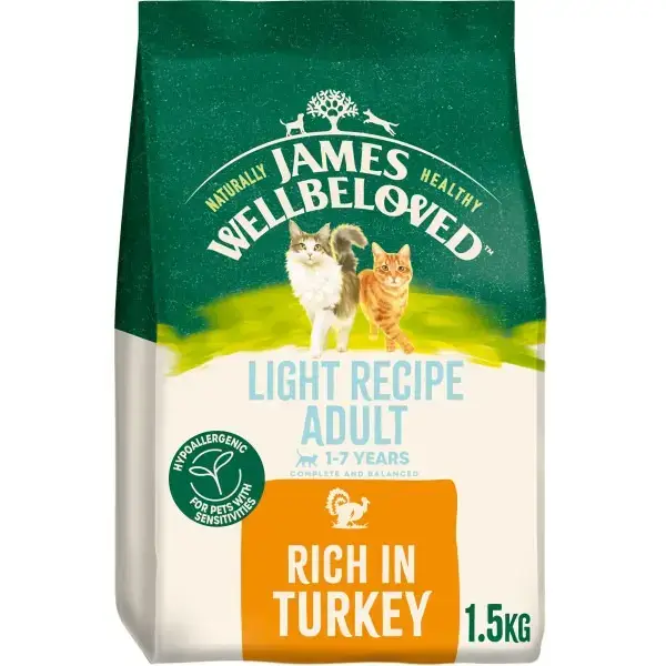 James Wellbeloved Cat Light Turkey & Rice 1.5kg