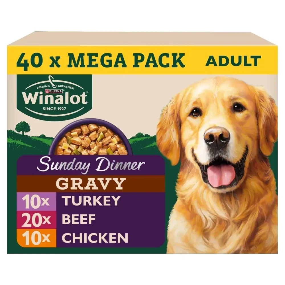 Winalot Sunday Dinner in Gravy x40