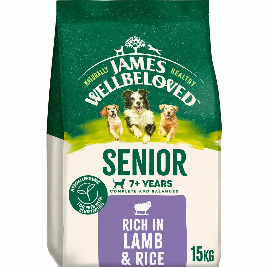 James Wellbeloved Senior Dog Lamb & Rice 15kg