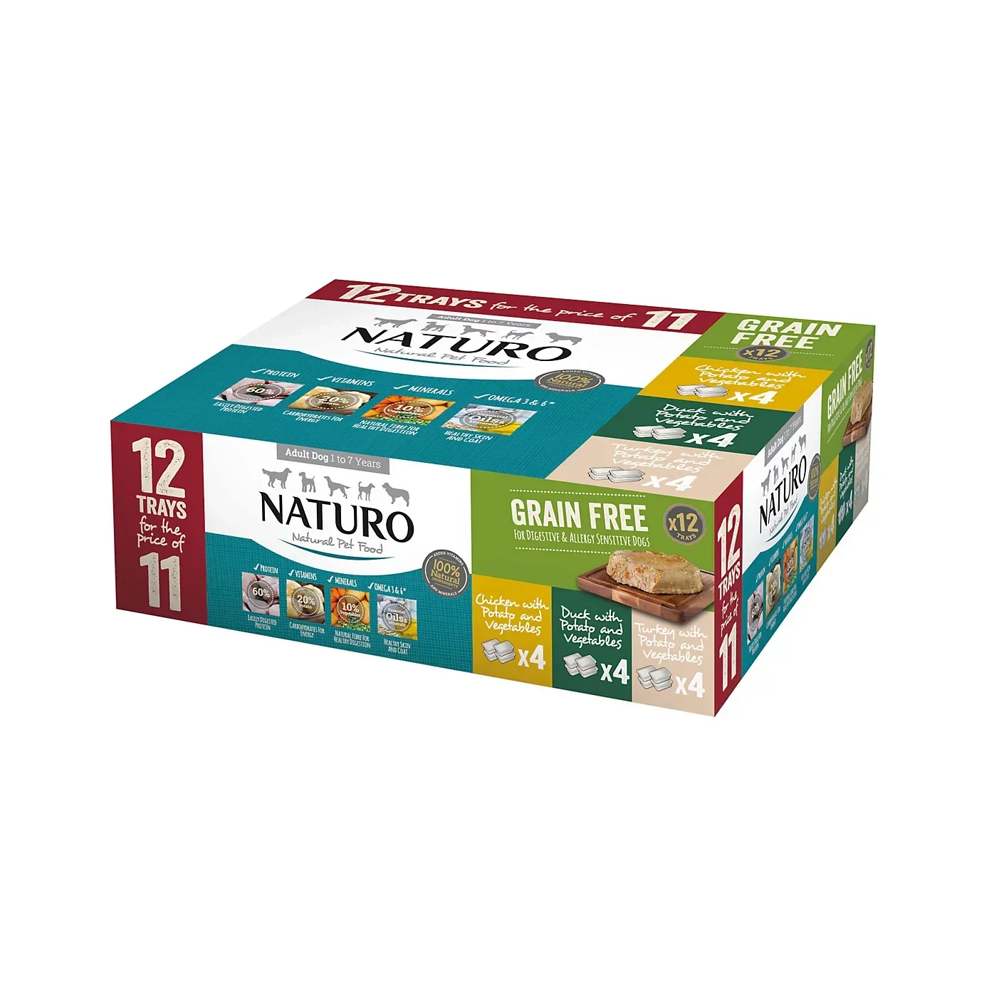 Naturo grain free Poultry Selection x12 400g trays