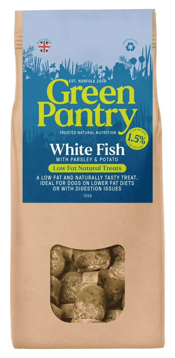Green Pantry White Fish with Parsley & Potato, Air-Dried Treat 125g