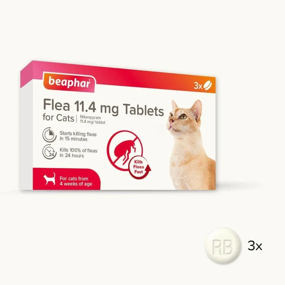 Beaphar Flea Tablets for cats x3 tablets