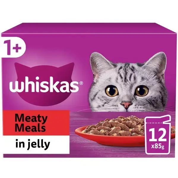 Whiskas Meaty Meals in jelly x12 pack