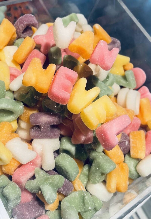 Fondant suiker lettertjes 100gr