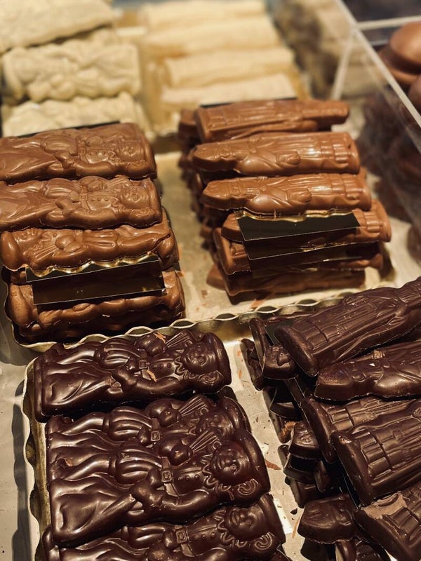 Sint gevuld met vanille creme