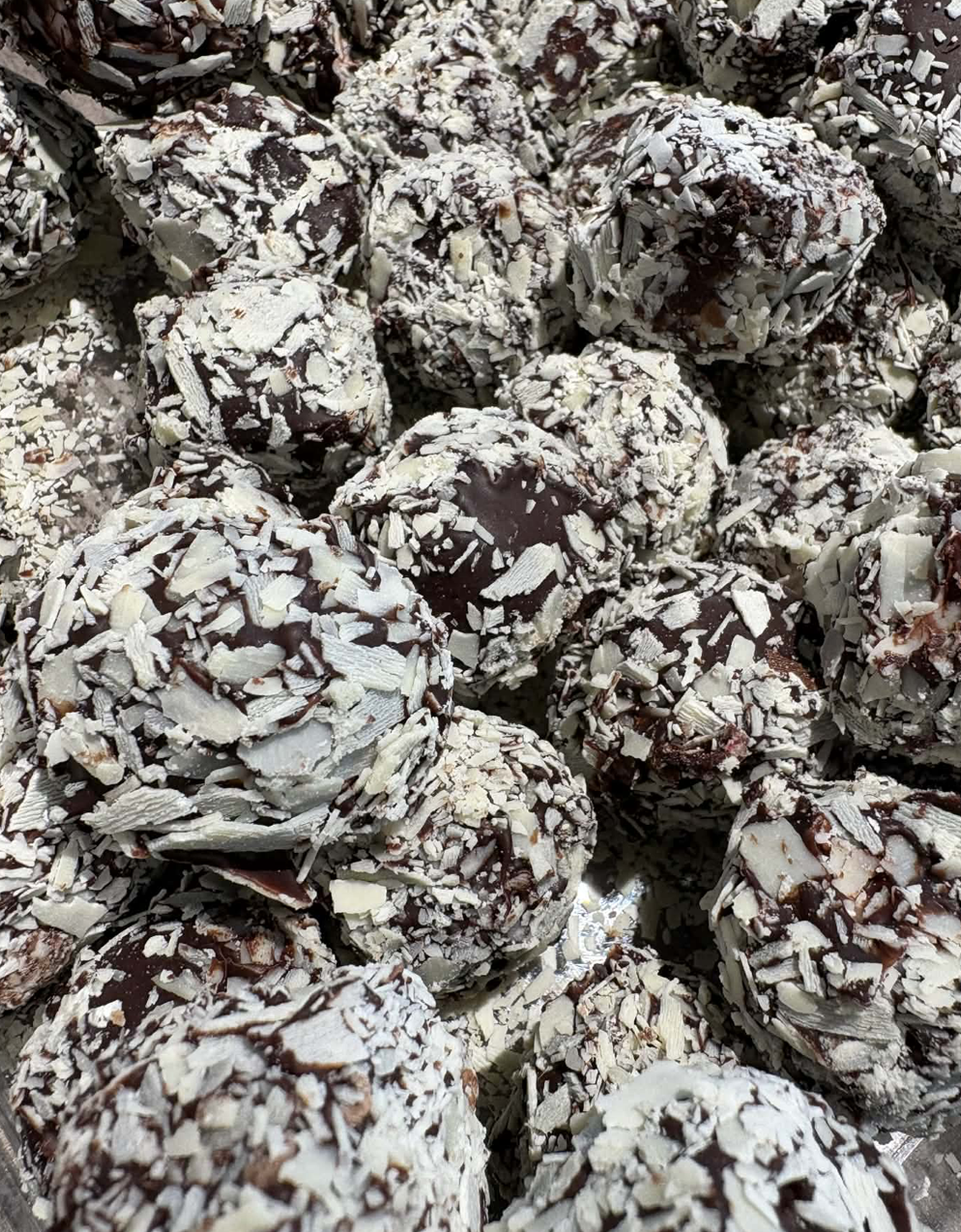 Truffelballetje aardbeien