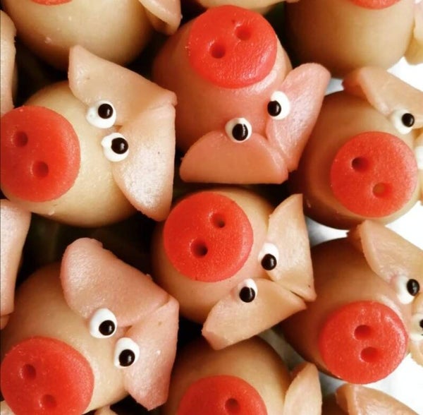 Varkentje in marsepein per stuk