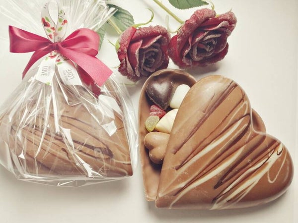 Klein chocolade hart