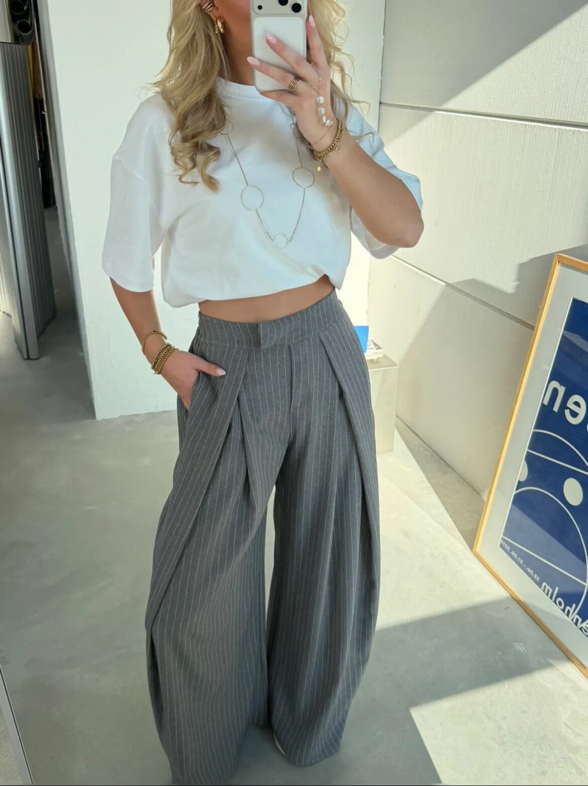 Viral Broek Grijs