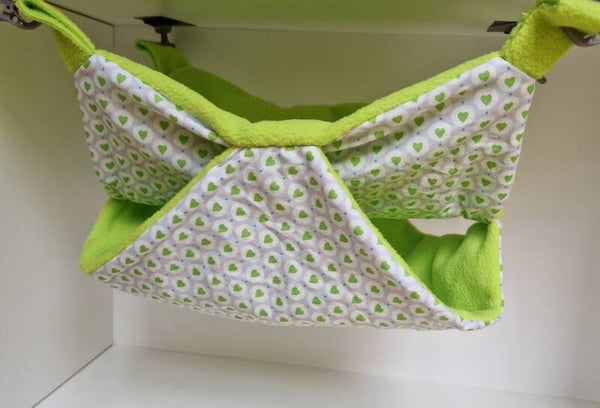 2 Stock Hängematte - Herz grün