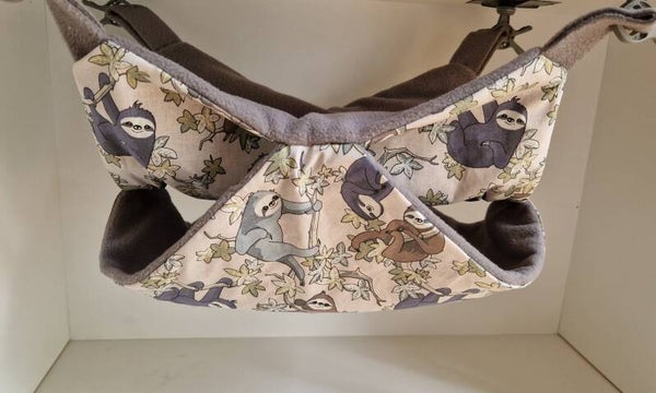 2 Stock Hängematte - Faultier grau