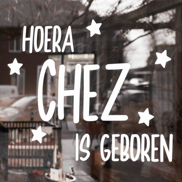 Geboorte raamsticker