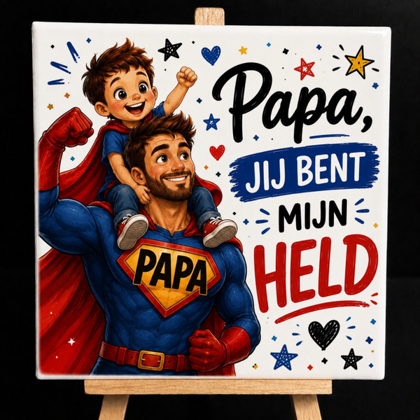 Papa held jongen