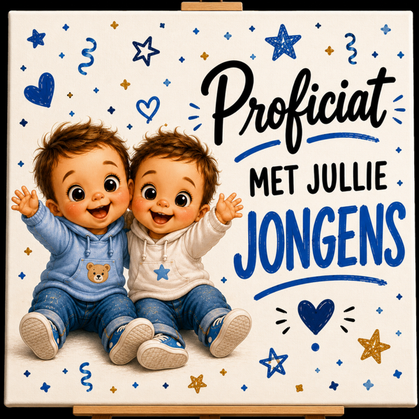 Proficiat met jullie zoontjes
