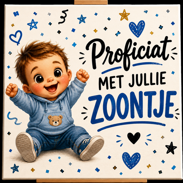 Proficiat met jullie zoontje