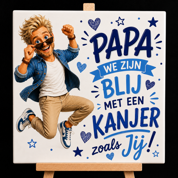 Papa we zijn blij met een kanjer