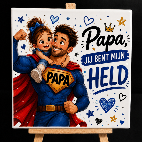 Papa held meisje