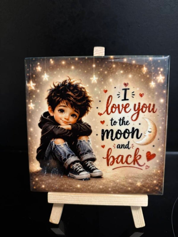 Love you to the moon jongen