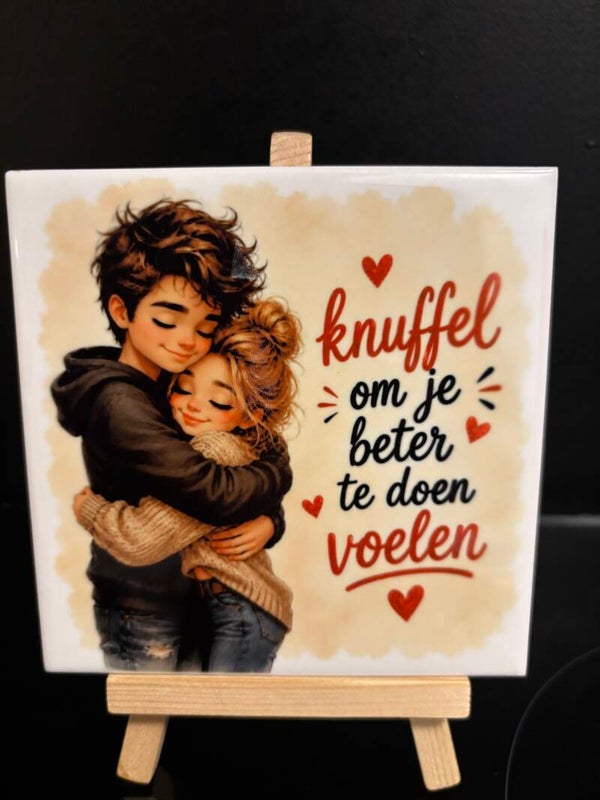 Knuffel man vrouw