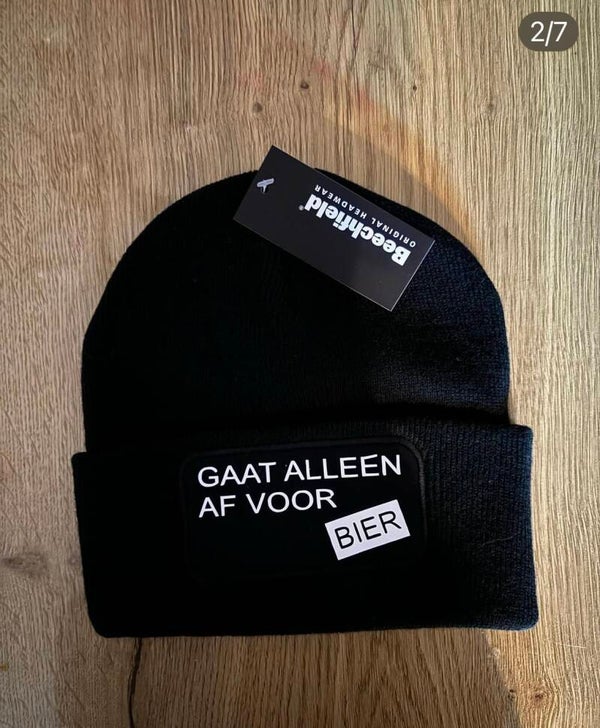 Muts gaat alleen af voor bier
