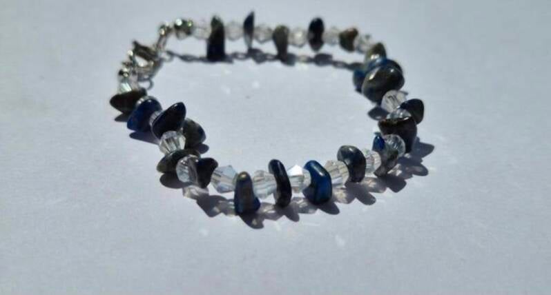 Natuursteen split armbanden met sluiting