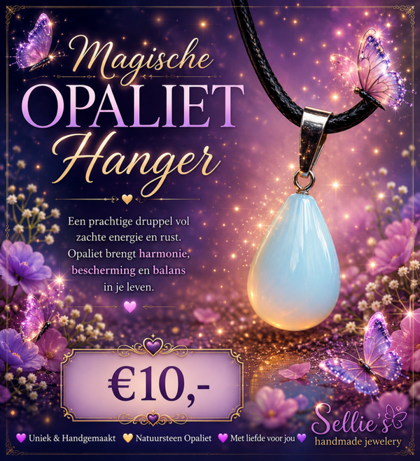 Opaliet druppel hangertjes