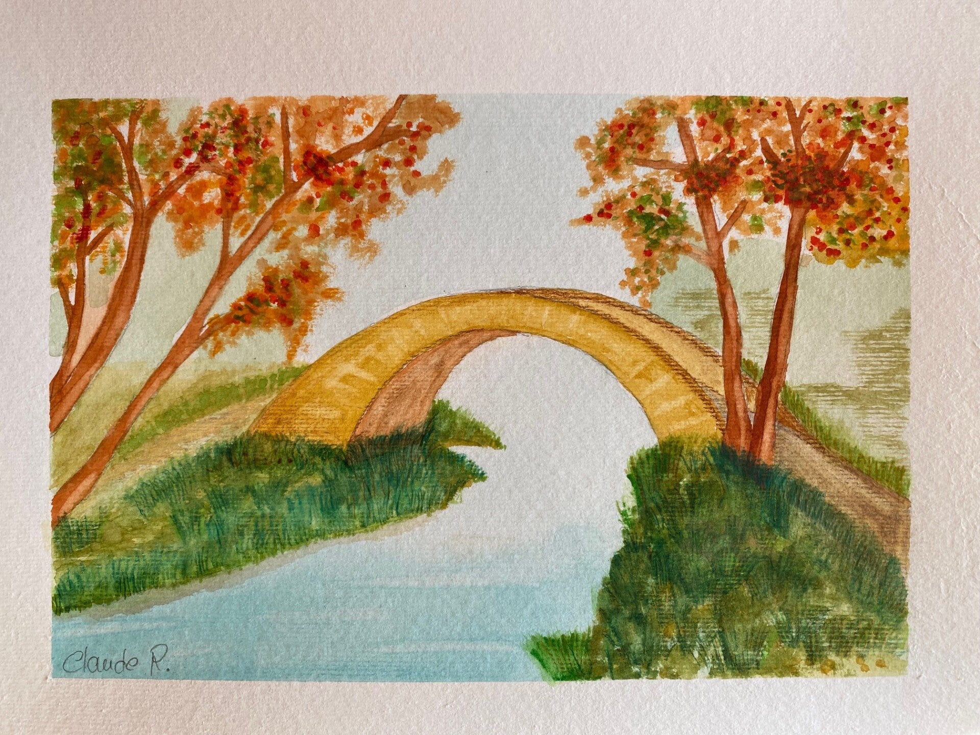 Pont sur une petite rivière
