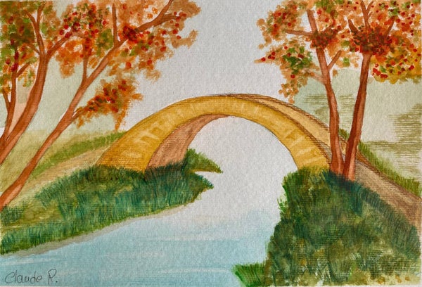 Pont sur une petite rivière