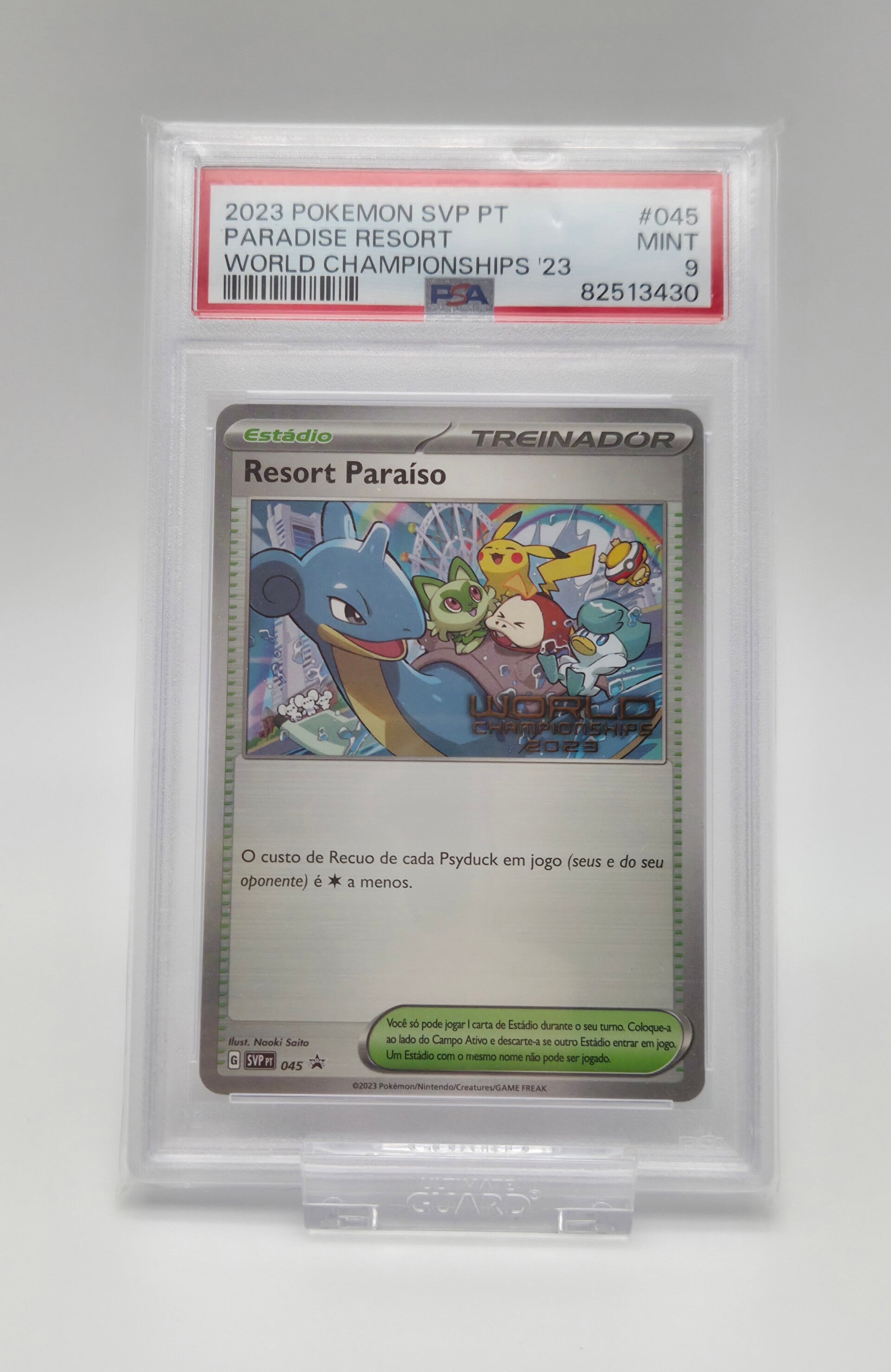 Pokémon Paradise Resort 045 Portuguese World Championships 2023 – PSA 9