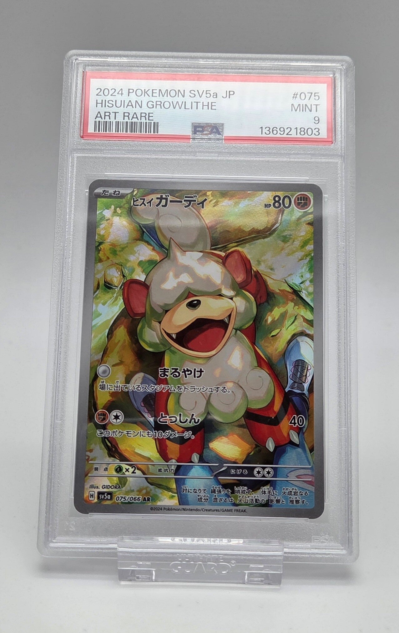 Hisuian Growlithe 075/066 AR – PSA 9