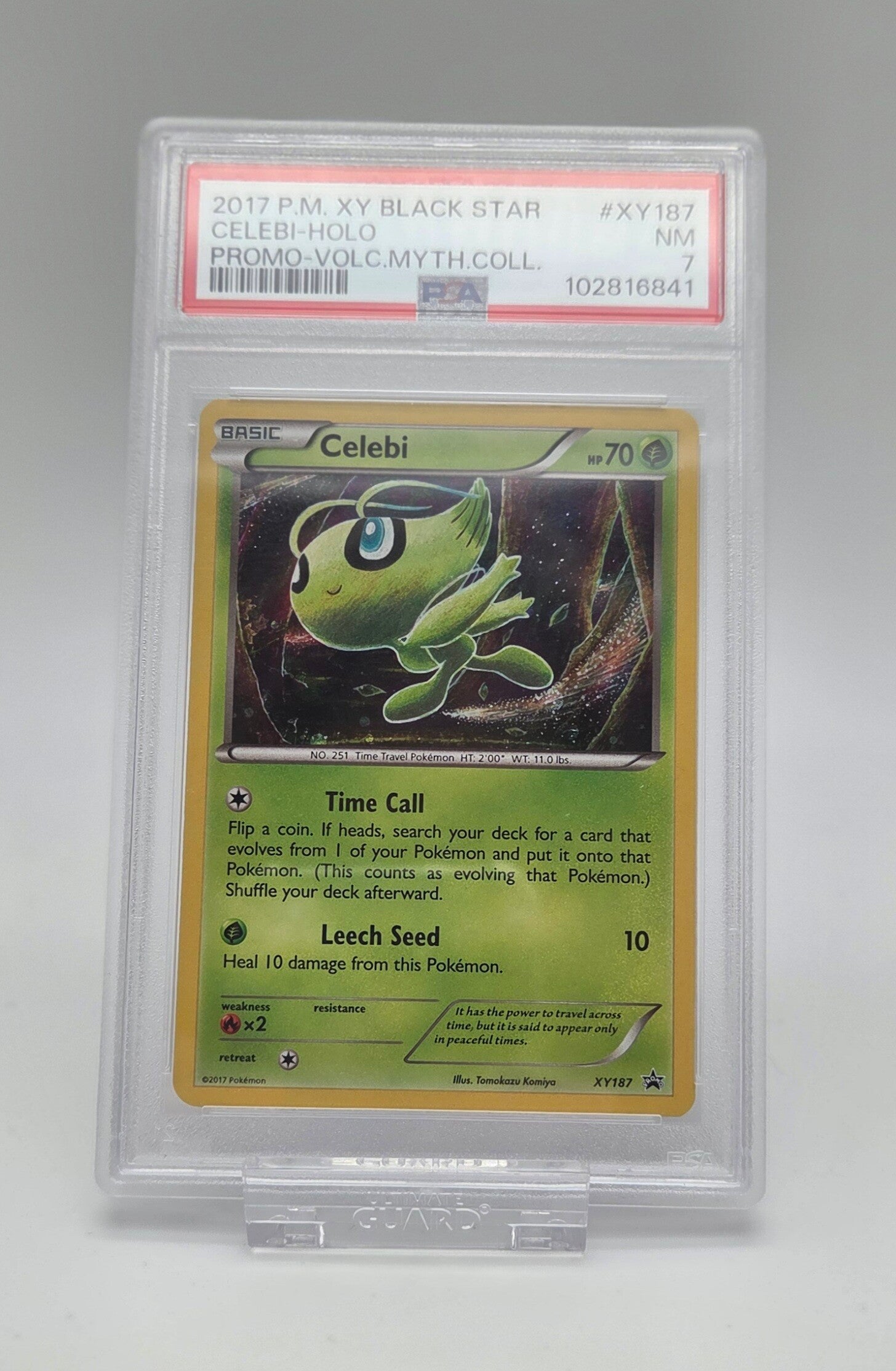 Pokémon Celebi XY187 Black Star Promo Holo 2017 – PSA 7 NM