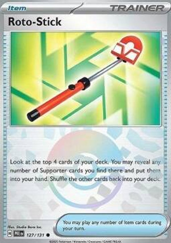 Prismatic Evolutions Roto-Stick #127 Pokéball
