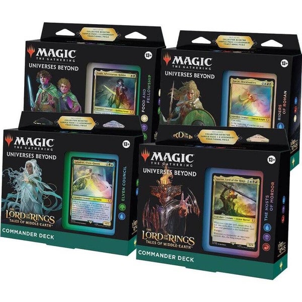 Magic: The Gathering – The Lord of the Rings Commander Decks set van 4
