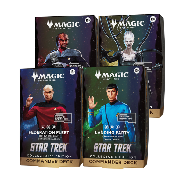 Magic: The Gathering Star Trek Collector Commander Deck set (4 Decks)