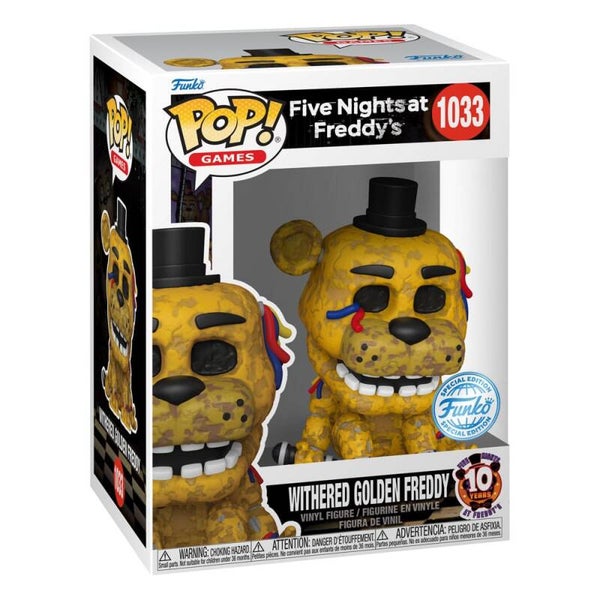 Five Nights at Freddy's Funko POP! Withered Golden Freddy 9 cm