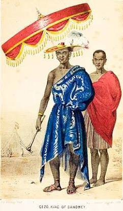 King Ghezo, who ruled the highly centralized state of Dahomey during its mid-19th century economic transitions. Source: Wikipedia
