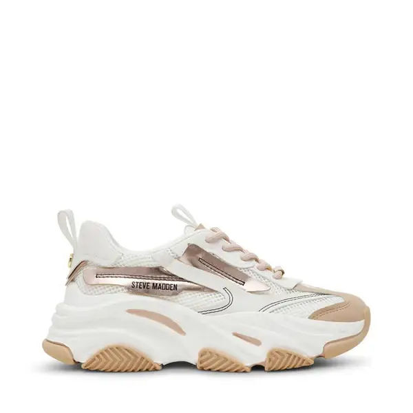 Steve Madden Possession Sneaker Creme / Rose Gold