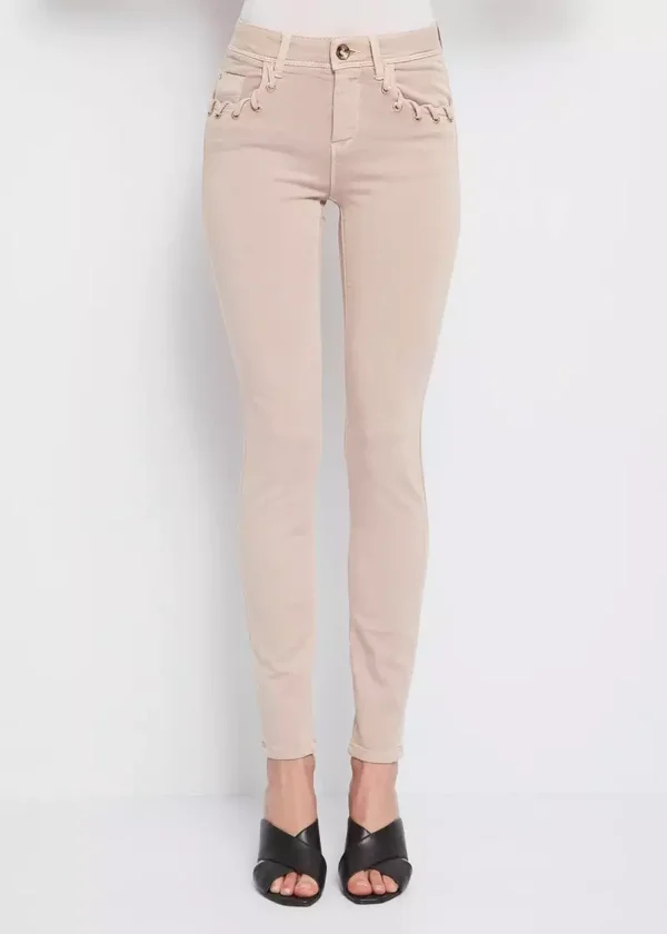Gaudi Trousers Beige Steentjes