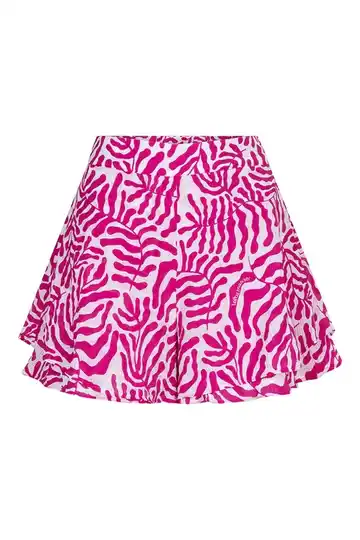 Lofty Manner Short Anya | Purple coral print